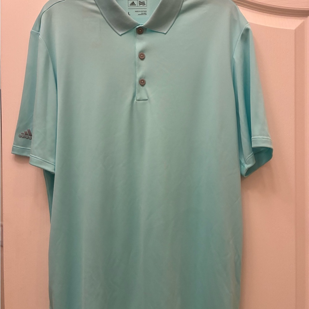 Adidas Men's Aqua Polo Shirt size Large